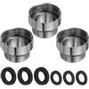 QUARKZMAN 3Pz Adattatore per Rubinetto M20 a F24 Con Guarnizione 20mm(L) | Adattatore Aeratore Rubinetto In in Acciaio Inox, Per Collegamento Kit Filtro Acqua Lavello Cucina Bagno