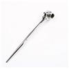 MASO H14134 - Chiave a cricchetto esagonale, 19 x 24 mm, in acciaio inox, doppia testa, impugnatura appuntita