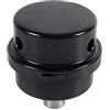 Walfront Filettatura 3/8 16 Mm Silenziatore Silenziatore Silenziatore per Compressore D'aria in Metallo Nero Filtro Antirumore Filtro Dell'aria di Aspirazione con Carta Filtrante per Riduzione del Rumore