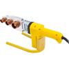 JDBDU Saldatrice a manicotto, 800 W, saldatrice per tubi PPR con 6 ugelli e scatola portaoggetti, temperatura costante (260 °C), macchina di fusione a caldo per tubi dell'acqua PE/PB, giallo