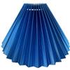 Generic Paralume plissettato fai da te, copertura in tessuto per lampadario, accessori per illuminazione E27, copertura per lampada da tavolo retrò (blu scuro)