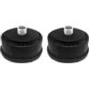 dissot 2 Pezzi 25mm/1 Pollice Filtro Silenzioso Riduttore di Rumore Compressore Aria, Filtro Silenziatore Rotondo Guscio di Plastica
