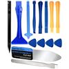 YFYWINSH Set di 14 attrezzi a leva, strumenti a leva ultra sottili in metallo e plastica, cacciavite magnetico, ventose e pinzette per riparazioni di smartphone, tablet, dispositivi elettronici
