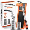Gakago Set di chiavi telescopiche per dadi ruota con bussola da 17/19 mm e 21/23 mm da 1/2 pollice - Chiave ruota allungabile extra lunga - Pratica borsa per riporla
