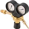 OXYTURBO RIDUTTORE DI PRESSIONE ACETILENE OXYTURBO PER BOMBOLE RICARICABILI PRESSIONE BOMBOLA MAX 25 BAR ATTACCO MASCHIO CON GHIERA W 22.92 Ihe PER CANNELLI SALDATURA BIGAS