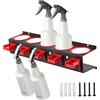 Generic Portabottiglie spray da parete con 5 scomparti per dettagli con 5 ganci quadrati, gancio in acciaio al carbonio per garage, autolavaggio, bella lavorazione