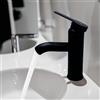 MOKEKA Rubinetto Bagno Lavabo MOKEKA Miscelatore Lavabo Bagno con Tubo, Rubinetti Bagno Monocomando, Regolabile in Temperatura Fredda e Calda (Nero)