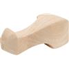Tnfeeon Gambe per Mobili in Legno Massello Intagliate a Mano da 4 Pezzi, Piedino per Tavolino in Legno di Gomma per Divano e Mobile TV, Opzioni Disponibili 12x6 Cm e 15x6 Cm (12 * 6 cm)