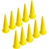 ANZHUO Ugello a cono per pistole per salsicce e sigillanti, utilizzato per varie pistole standard per riempimento di salsicce (10 pezzi - giallo)
