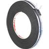 PATIKIL 5m/16.4ft Sigillatura Schiuma Nastro, 2Pz 5mm Largo 2mm/1mm Spesso Singolo Paraspifferi Gommapiuma Guarnizione Porta Striscia per Mobili per Isolamento Tubi Finestre, Nero