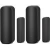 Generico 2 Pezzi Sensore Porta WiFi Smart Tuya per Porte e Finestre, Allarme in Tempo Reale Compatibile con Alexa/Google Assistant per Sicurezza Domestica (Nero)