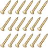 METALLIXITY Piccoli Chiodi (1.2x10mm) 50pz, Ottone Piccoli Ferramenta Chiodi - per Famiglia Falegnameria, Ottone Tono