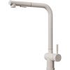 OPXE Rubinetto cucina Farina D'avena Rubinetto lavello cucina | miscelatore da cucina con 2 Modalità Acqua, rubinetto per lavello girevole a 360 ° - acciaio inossidabile senza piombo/nichel