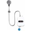 DISCORAMA - SCALDABAGNO ELETTRICO ISTANTANEO 3500W MINI CON DOCCIA INTEGRATA REGOLATORE TEMPERATURA 30-55°C RISCALDAMENTO RAPIDO 3 SECONDI PER BAGNO CUCINA CAMPER IPX4 SICUREZZA MAX