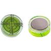 Aoderda - Livella di bolla magnetica a forma di bolla circolare, di precisione, livella a bolla, 32 x 12 mm, per strumento di misurazione