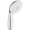GROHE Tempesta Manopola Doccino Doccia (3 getti, 110 mm, DreamSpray erogazione uniforme, SpeedClean anticalcare), Cromo, 28261002