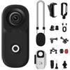 TEKFUSE Mini Action Cam 4K 20MP Impermeabile 30M WiFi Stabilizzata 6 Assi Magnetica | Obiettivo grandangolare 156°, batteria 800mAh 2-4h, kit 18 accessori, supporto magnetico clip bici casco, immersioni viaggio
