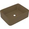 vidaXL Lavandino Luxury Crema Opaco 41x30x12 cm in Ceramica