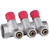 Aqua Heating Collettore Acqua 1" X 16 Mm Pex Collettore Dell'Acqua Calda Potabile In Ottone 3 Circuiti