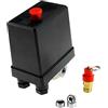BIYM Be In Your Mind Pressostato trifase del compressore d'aria 180PSI 20Amp con la valvola di sicurezza & le spine di chiusura