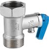 MONTSERRAT Valvola di sicurezza thermos in ottone cromato, 3/4 | Impostazione standard fissata a 8 bar.