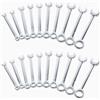 Generic Set di 20 mini chiavi combinate, metriche (4-11 mm) e (3/16-7/16), portatile, per riparazioni di auto e casa
