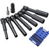 TOPWAY 1/2 Set di Chiavi a Bussola Extra Profonda Impact 9 Pezzi 8-19 mm Metrico Bussole Extra Lunghe Camion Trattori Motori Riparazione Garage Strumento