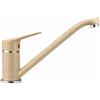 BASIK Avena Signature - Rubinetto Cucina Beige Effetto Pietra, Miscelatore Monocomando 360°, Ottone Resistente, Installazione Standard, Design Moderno Premium