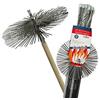 Stars Kit spazzacamino pulizia camino scovolo 250mm 6 aste 8,40 mt (C/Molla per curve)