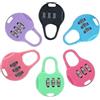 Generic 3 mini lucchetti a combinazione con chiave, in plastica, per valigie, zaini, cassetti, colore casuale
