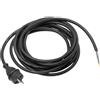 as - Schwabe Cavo di collegamento per trapani - 5 m in gomma H07RN-F 2 x 1,0 mm - Spina per contorno con filo - Cavo adattatore con terminali - cantieri e commerciali - IP44 - nero 70552