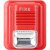 RASTKY Amerlizzazione di Incendio Audio e Leggero Ad Alta intensità, Comodo Avviso di Sirena di 12/24 V, Adatto per un Avviso Antincendio, Allarme Audio 105 DB per Uso Residenziale/commerciale,