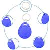 tooloflife 10 pezzi 125 KHz RFID ID token tag portachiavi catena scrittura carta/copiatrice duplicatore chiave ID tag 6 colori riscrivibile