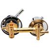 AFRUDDR Miscelatore doccia con deviatore 2/3/4/5 vie Vite uscita acqua | Filettatura interasse 10 cm 12,5 cm valvola miscelatrice ottone bagno doccia miscelatore rubinetto doccia cabina doccia
