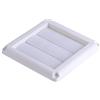 Garsent Bianco griglia di aerazione, plastica griglia aerazione di 3 alette da parete griglia di ventilazione con zanzariera/net, 15 * 15cm