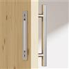 CCJH 30cm Silvery Maniglia per porta scorrevole in legno di grana Maniglia maniglia porta interna - maniglia doccia Silvery