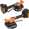 Hancaner Livellatrice a Vibrazione per Piastrelle, Strumento per la Posa di Piastrelle da 21 V con 5 velocità Regolabili, Elevata capacità di Carico, Grande Ventosa, Livella a Bolla (EU,)