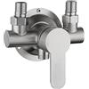 PETSTIBLE Miscelatore per doccia Rubinetti Bar, Rubinetto per doccia in acciaio Miscelatore per acqua calda e fredda Maniglia in metallo a parete