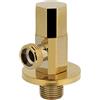 RASTKY Valvola Ad Angolo del Rubinetto della Valvola di Controllo 'acqua di Arresto 'angolo 'ottone 'oro del Bagno Moderno per Uso Domestico