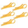 SEIWEI 5 PZ Giallo Wire Stripper IDC Insertion Tool Punch Down UTP Cable Cutter Stripper Strumento