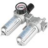 Hakeeta Regolatore filtro aria Separatore di umidità Compressore 1/2 Separatore d'acqua per l'umidità Separatore d'aria per compressore Separatore d'aria per kit di utensili ad aria con manometro.