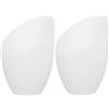 SOLUSTRE Paralume di Cavallo Ferro 2 Bianco Plastica Pezzi | Ricambio Elegante per Lampade, Protegge Dalla Polvere, Installazione Semplice, per Sala da Pranzo e Casa