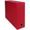 Exacompta 89525E Scatola per progetti dorso 90mm carta rivestita in tessuto - Rosso