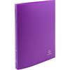 Exacompta - 54197SE - Confezione da 5 Raccoglitori Opak - Polipropilene Opaco 0.5 mm - 2 Anelli Tondi 15 mm - Dorso 20 mm - F.to Esterno 25x32 cm per A4 - Colore: Viola