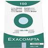 Exacompta 13819B Cartoncini Bristol, 15 x 10.70 x 2.50 cm, Blu