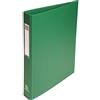 Exacompta - 51383E - 1 Raccoglitore Foderato Polipropilene - 4 Anelli Tondi 25 mm in Terza di Copertina - Dorso 40 mm - F.to Esterno 25.5x32 cm per A4 - Colore Verde