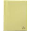 Exacompta - Rif. 88479E - Confezione da 5 portadocumenti Chromaline Pastel - 40 buste in cristallo liscio - 80 viste - per A4 - dim 24 x 32 cm - copertina in polipro riciclato traslucido giallo