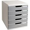 Exacompta 301041D Cassettiere, Grigio Chiaro/Granito, 35 x 28.8 x 32