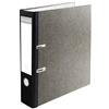 Exacompta - Cod. 53681E - 1 Raccoglitore a leva PREM'TOUCH® con anelli a D - Dorso 80mm nero - Carta marmorizzata grigio - Formato esterno 30x32cm per A4 maxi