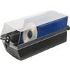 HAN 1x CD Box MÄX TRAY nero con chiusura a chiave 168x365x150 mm plastica
